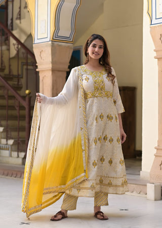 Muslin Anarkali Kurta set