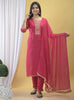 Rani straight Kurta Set