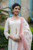 White Multicolor kurta set