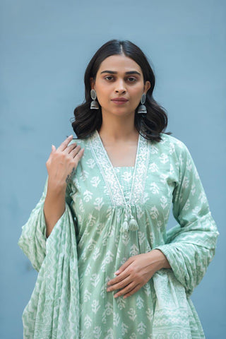 Light Sea Green Kurta Set