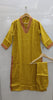 Mustard muslin kurta set