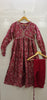 Alia maroon muslin kurta set