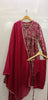 Alia maroon muslin kurta set