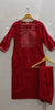 Maroon muslin kurta set