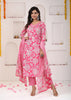 pink Cotton Kurta Set