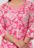 pink Cotton Kurta Set