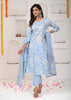 Sky Blue Cotton Kurta Set