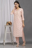 Pink Muslin Kurta Set