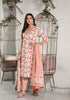 Peach cotton kurta set