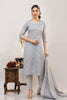 Grey cotton kurta set