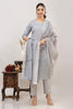 Grey cotton kurta set