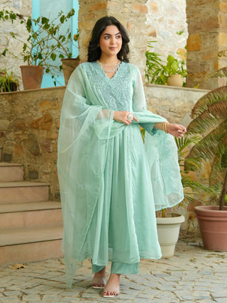 Light Sea Green Kurta Set