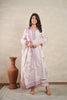 Purple & White Kurta Set